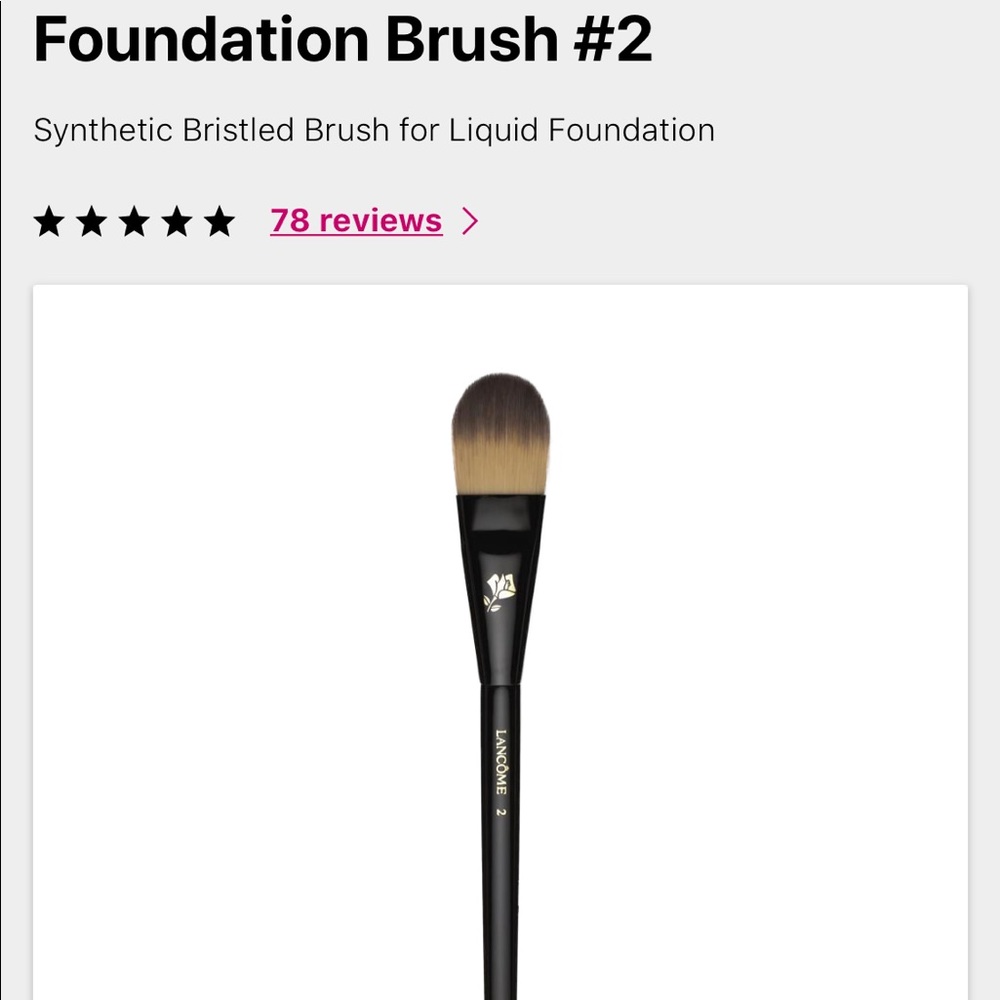 Lancome Makeup Brush #2 Foundation Brush